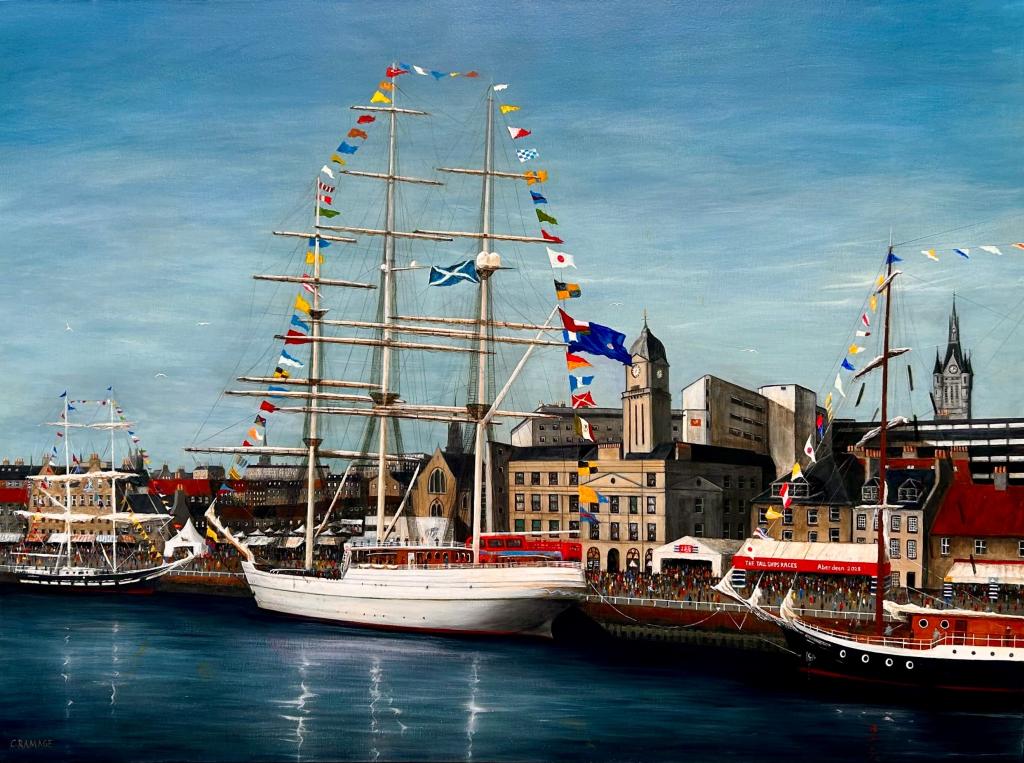 Tall Ships Aberdeen painting